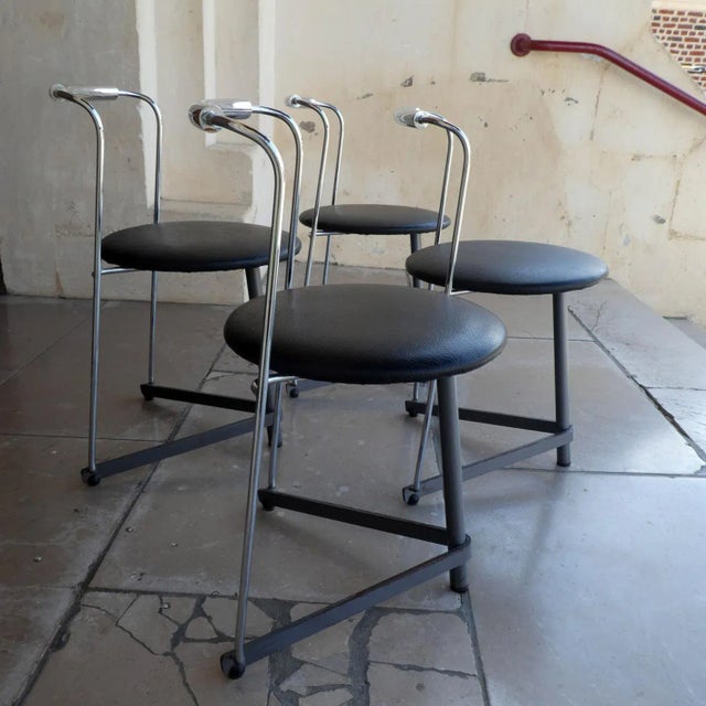 Vintage Chairs, 1980, Set of 4 For Sale - Image 9 of 11