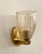 1990s Art Deco Italian Brass and Murano Glass Wall Lights, 1990s, Set of 2 For Sale - Image 5 of 14