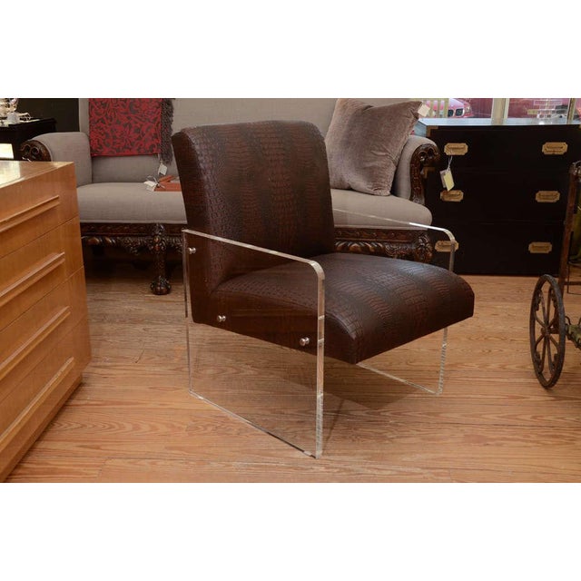 Modern Lucite Chair | Chairish