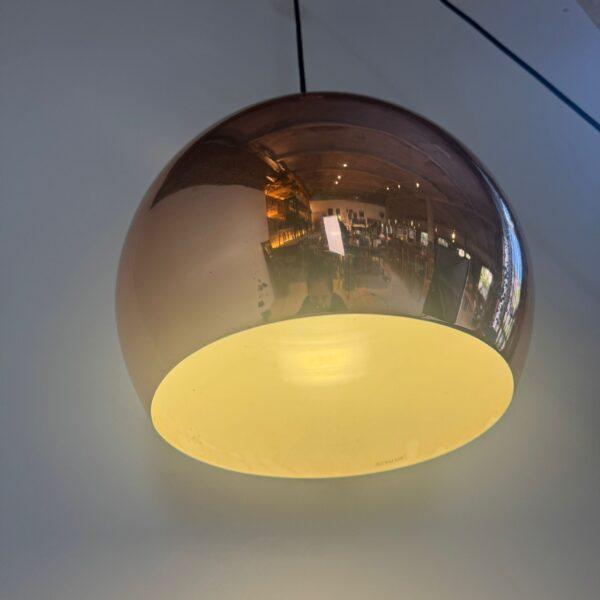 Brown Vintage Danish Pendant Lamp, 1960 For Sale - Image 8 of 10