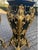 1990s 1990 Italian Baroque Black Gold Resin Pedestals 2pc-Pair For Sale - Image 5 of 18