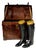 Victorian Leather Boot Trunk from Peal & Co London, 1880 For Sale