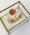 Metal Vintage Pressed Flower Glass and Brass Lidded Display Box For Sale - Image 7 of 7
