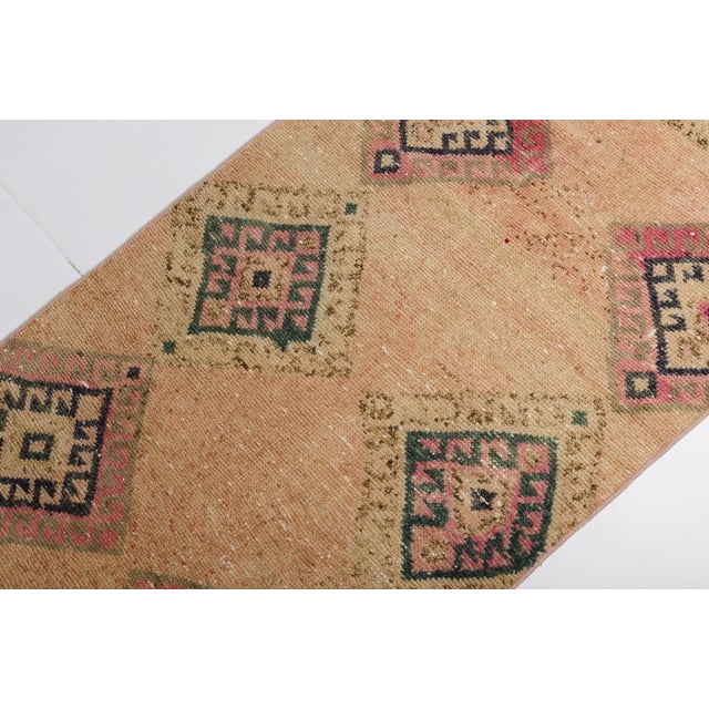 1960s Mid 20th Century Oushak Turkish Anatolian Hallway Runner For Sale - Image 5 of 11