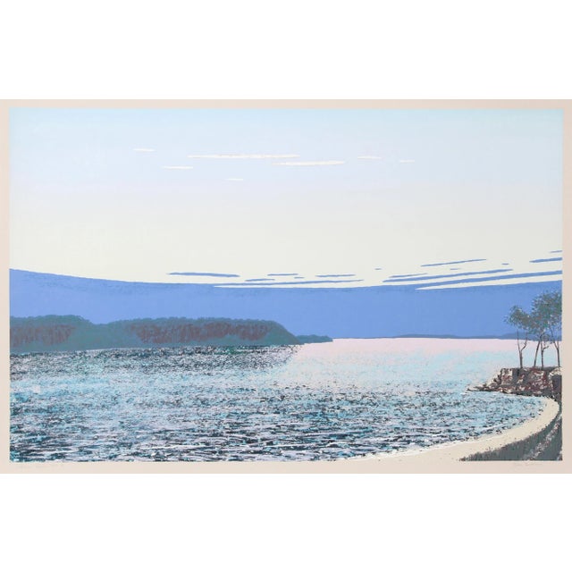 American Bill Sullivan, "Hudson River - Animar Valley", River Landscape Print For Sale - Image 3 of 3