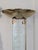 1980s 1980's Mid-Century Modern Glass & Brass Torchiere Floor Lamp For Sale - Image 5 of 11