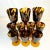 Burnt Umber Cinco De Mayo - Mid-Century Hollywood Regency Murano Water Goblets - Set of 10. For Sale - Image 8 of 10