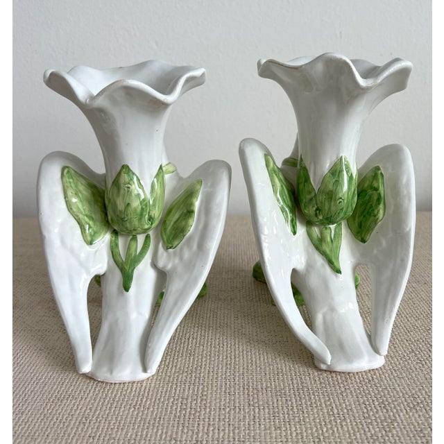 Vintage Blanc De Chine Bird Vases - a Pair For Sale - Image 10 of 12