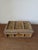Folk Art Antique Tramp Art Box Hand Carved Folk Art Keepsake Box Monogram R Velvet Jewelry Box Primitive Wooden Storage Decor For Sale - Image 3 of 15