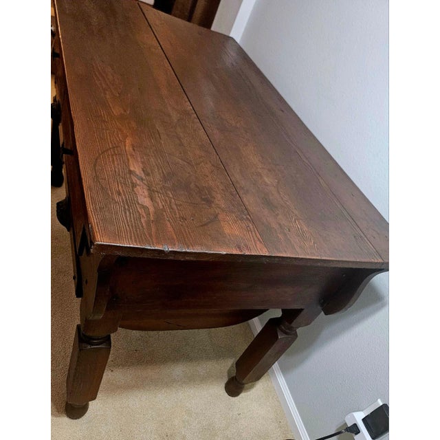 Antique Oak Baker's Table (C1890–1930) For Sale - Image 4 of 18