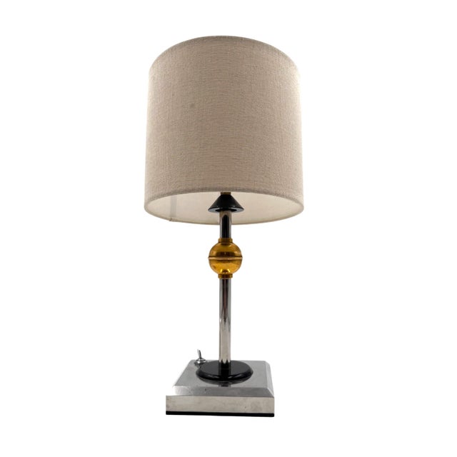 1980s Art Deco Style Bakelite Table Lamp, France For Sale - Image 4 of 10