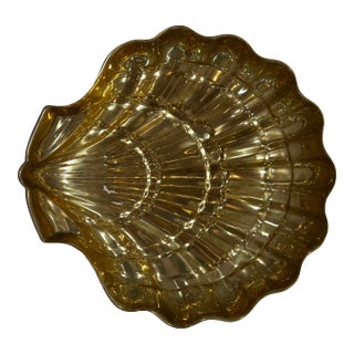 Italian Decorative Brass Shell 1980s For Sale