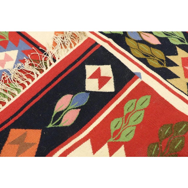 Late 20th Century Vintage Romanian Kilim Rug - 08'02 X 12'01 For Sale - Image 5 of 10