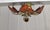 Handmade Florentine Autumn Leaf Ceiling Lamp, 1970s For Sale - Image 3 of 11