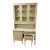 Thomasville Allegro Faux Bamboo Desk With Bookcase Hutch Top and Chair For Sale