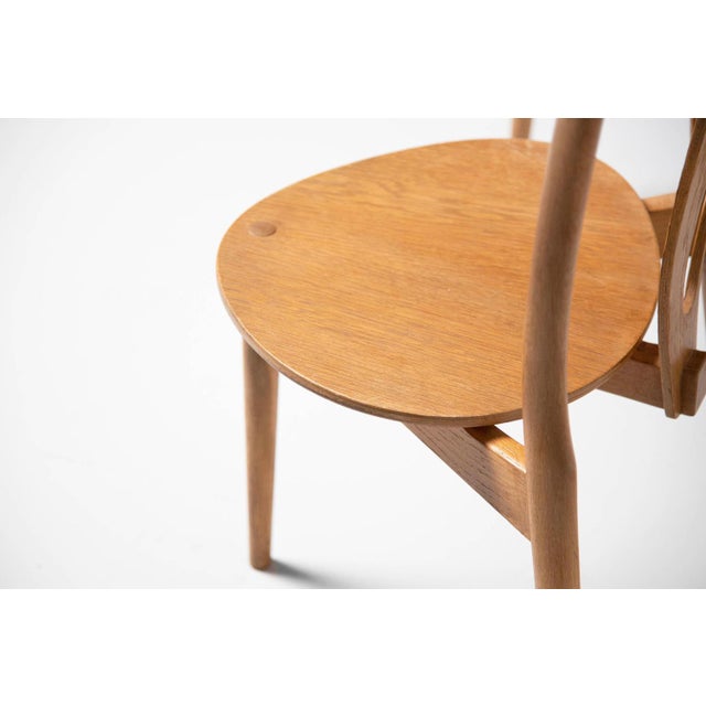 Wood PP51/3 V Chair PpPMobler attributed to Hans J. Wegner for PP Møbler, Denmark, 1988, Set of 4 For Sale - Image 7 of 12