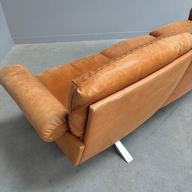 Cognac Leather DS31 Sofa from de Sede, 1970s For Sale - Image 14 of 17