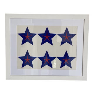 Newly Framed Piece of Vintage Carnival Dart Target Art For Sale