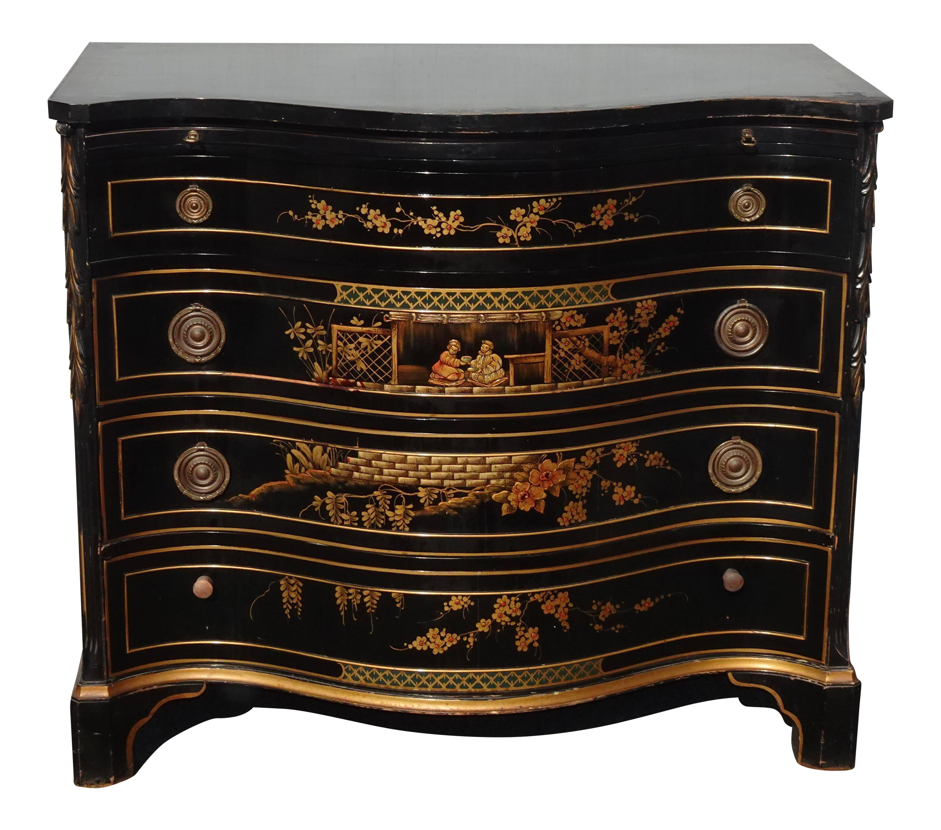 black dresser table