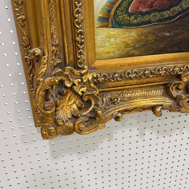1970s Vintage Rembrandt Jeremiah Lamenting Jerusalem Oil Painting Framed Baroque Art For Sale - Image 5 of 7