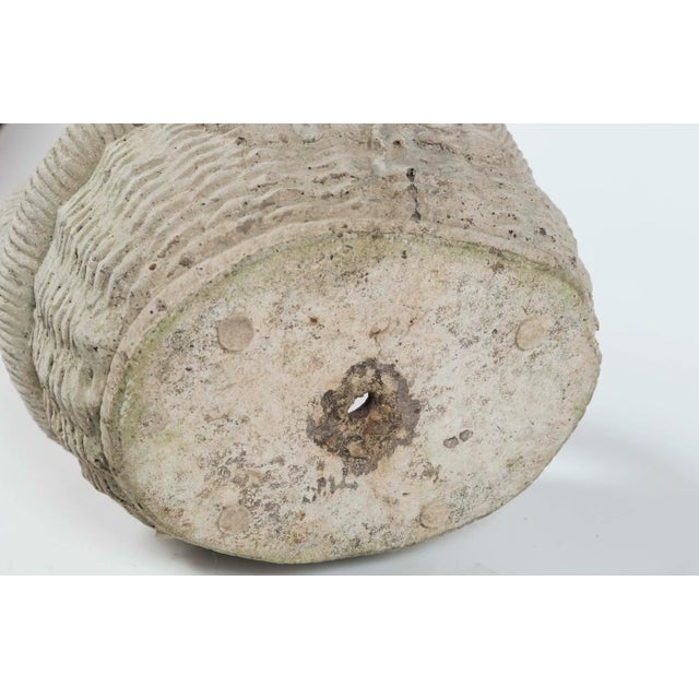 Cast Cement Garden Basket, 20th Century For Sale - Image 10 of 11