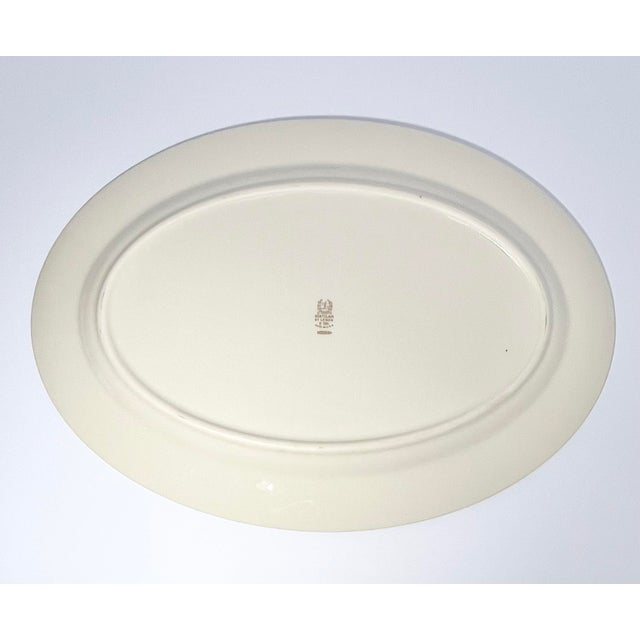 Lenox 1980s Lenox “Montclair” Bone China Medium Oval Serving Platter For Sale - Image 4 of 5