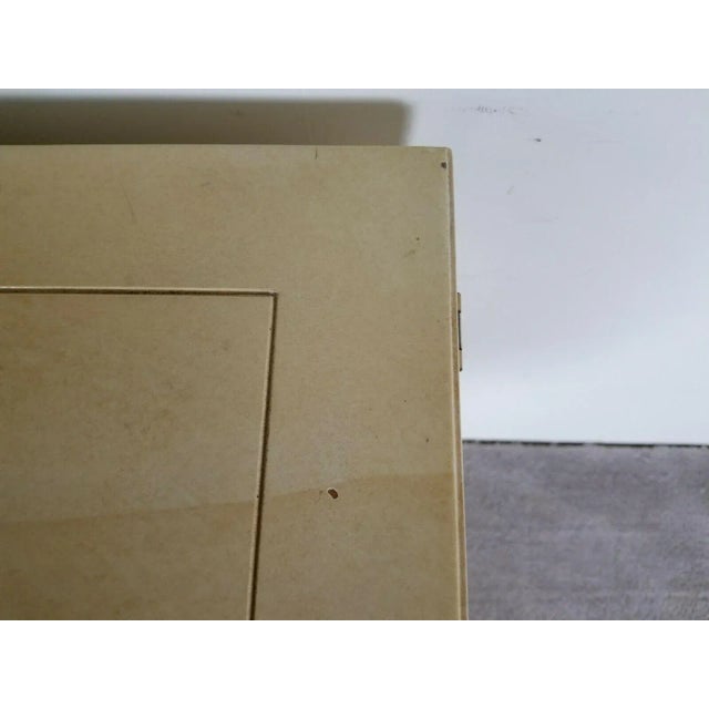 Ivory Henredon Plan 2 by Roy Coleman Asian Style Faux Goat Skin Lacquered Bar Buffet For Sale - Image 8 of 13