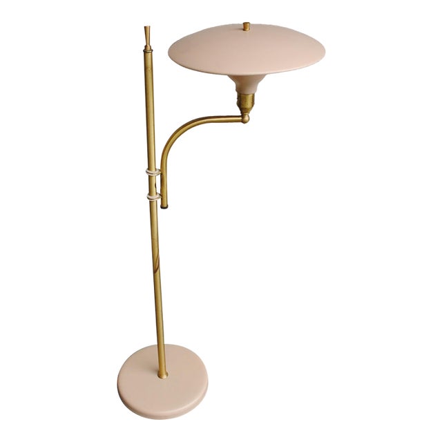 Mid-Century Modern Sight Light Adjustable Floor Lamp - Flying Saucer For Sale