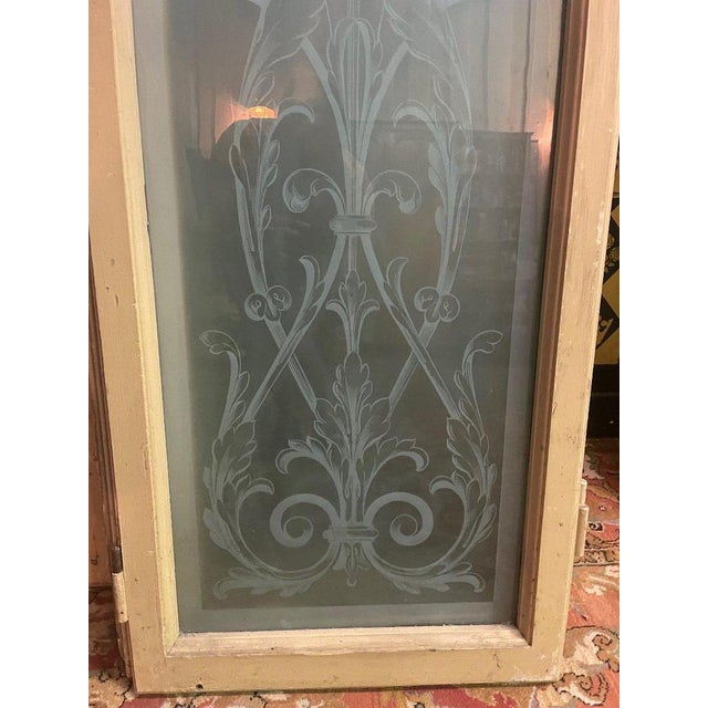 Acid Etched Windows, Set of 14 For Sale - Image 9 of 11