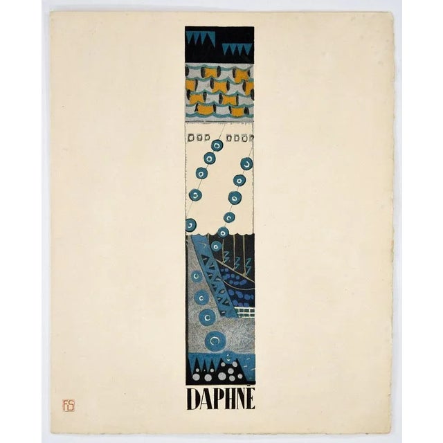 Daphne - Original Lithograph by F. Siméon - 1925 1925 For Sale - Image 3 of 3