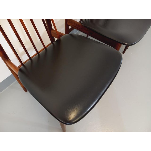 Vintage Scandinavian Style Chairs in Rosewood by Ernst Martin Dettinger for Lucas Schnaidt, 1960s, Set of 4 For Sale - Image 18 of 18