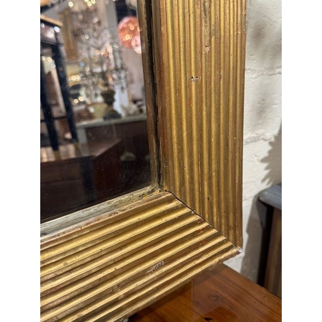 19th Century Carved Giltwood Transitional Mirror For Sale - Image 4 of 5