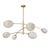 Brass Regina Andrew Artemis Mobile Chandelier, Natural Brass with Alabaster Glass For Sale - Image 8 of 8