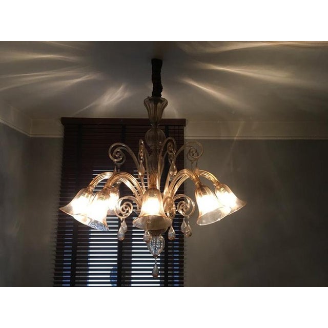 Mid-Century Modern Murano Blown Glass Chandelier, Italy, 1960s For Sale - Image 18 of 18