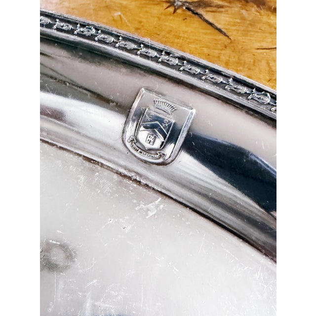 A beautiful antique circa 1920s silver plated bread serving dish/basket from the historic Hotel Granada in Brooklyn, New...