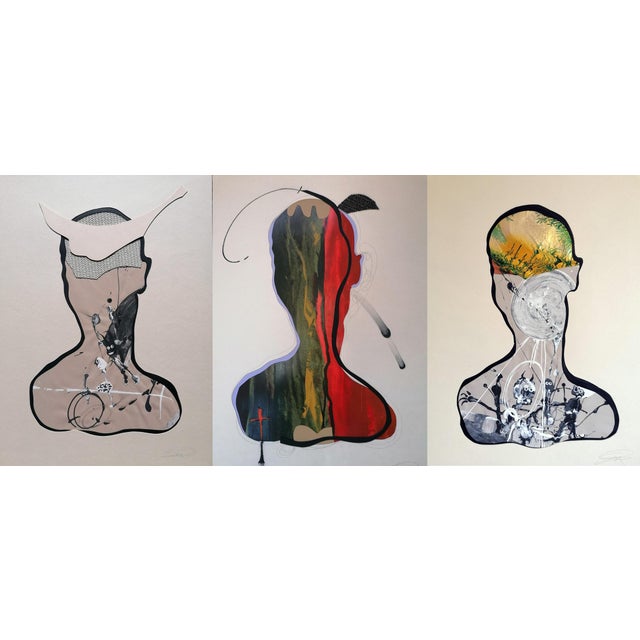 Early 21st Century Stefano Mazzolini, S3F, 2022, Collage & Acrylic on Paper For Sale - Image 5 of 5