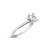 Contemporary 14K White Gold 1.0 Cttw Princess Lab-Grown Diamond Solitaire Engagement Ring (F-G Color, VS1-VS2 Clarity) - Ring - Size 6 For Sale - Image 3 of 6