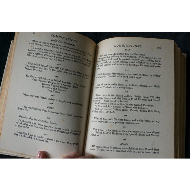White 1935 Depression Era Alice Foote McDougalls Cook Book 1st Edition Recipe Menus Vintage Kitchen House & Home Economics Chefs Gift For Sale - Image 8 of 15