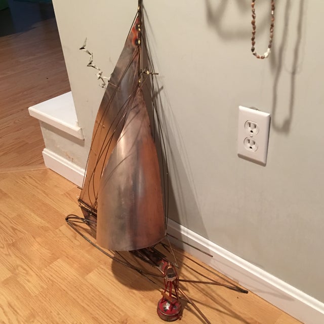 Brass Sailboat, Wall Decor Chairish