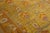 Vintage Arts and Crafts Style Golden Ochre Wool Rug With Stylized Floral Motif For Sale - Image 4 of 11