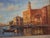 Early 20th Century Miniature Oil Painting of Venice Doge Palace For Sale - Image 4 of 9