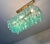 Turquoise Turquoise Murano Glass Poliedri Chandelier by Carlo Scarpa, 1990s For Sale - Image 8 of 18