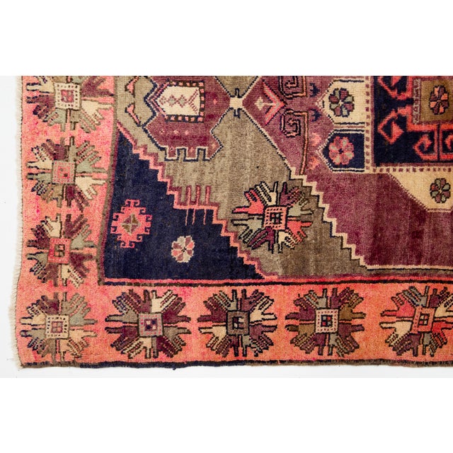Taupe Vintage Meysar Persian Runner – Hand-Knotted Wool Kilim – Mid-Century Tribal Decor For Sale - Image 8 of 10
