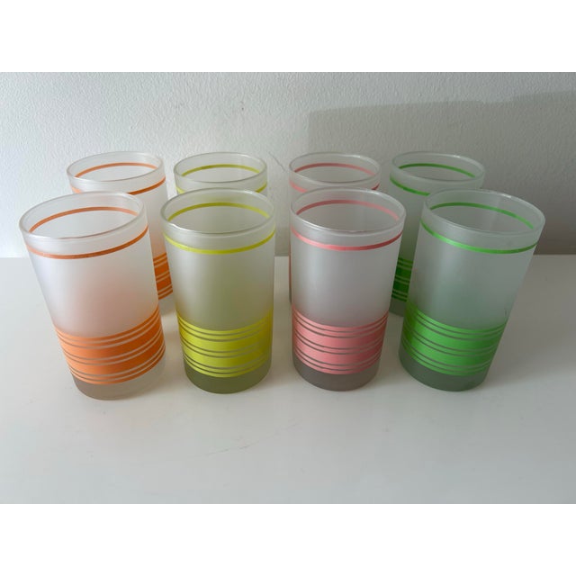 Glass Vintage Mid Century Libby Highball Glasses - Set of 8 For Sale - Image 7 of 9