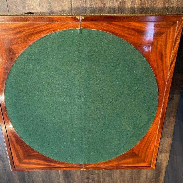 Antique French Neoclassical Game or Card Table For Sale - Image 9 of 9