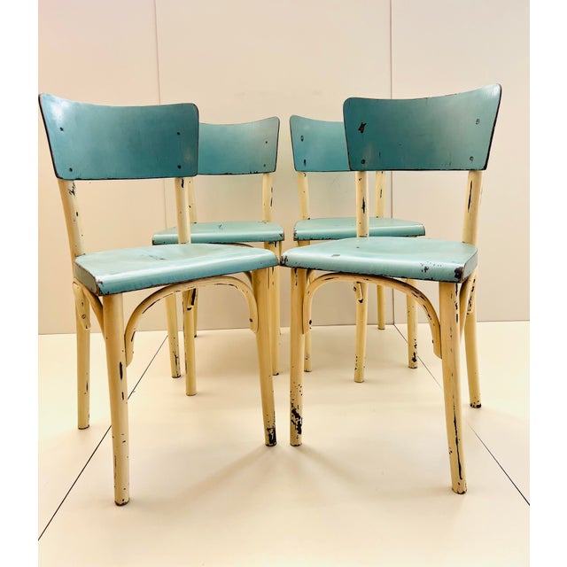 Dining Chairs by Ton, 1960s, Set of 4 For Sale - Image 4 of 18
