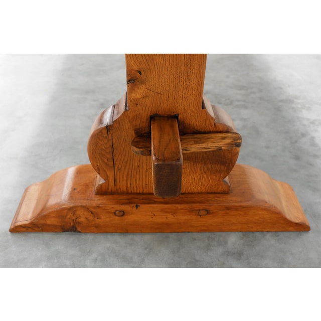 Rustic Oak Dining Table, France, 1960s For Sale - Image 12 of 15