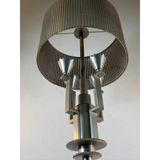 Tommi Parzinger Monumental Art Deco Revival Floor Lamp in the Manner of Tommi Parzinger For Sale - Image 4 of 10