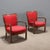 Red Red Armchairs, 1950s, Set of 2 For Sale - Image 8 of 8