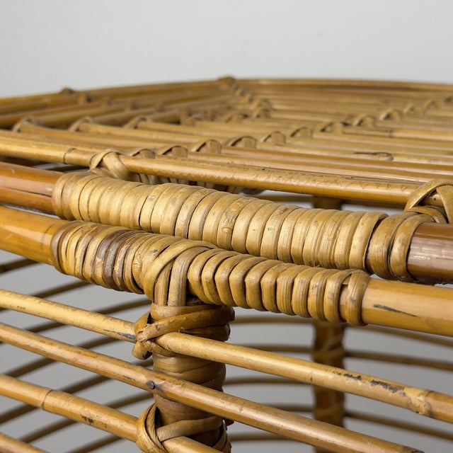 Vintage Rattan Basket, Italy, 1960s For Sale - Image 16 of 18